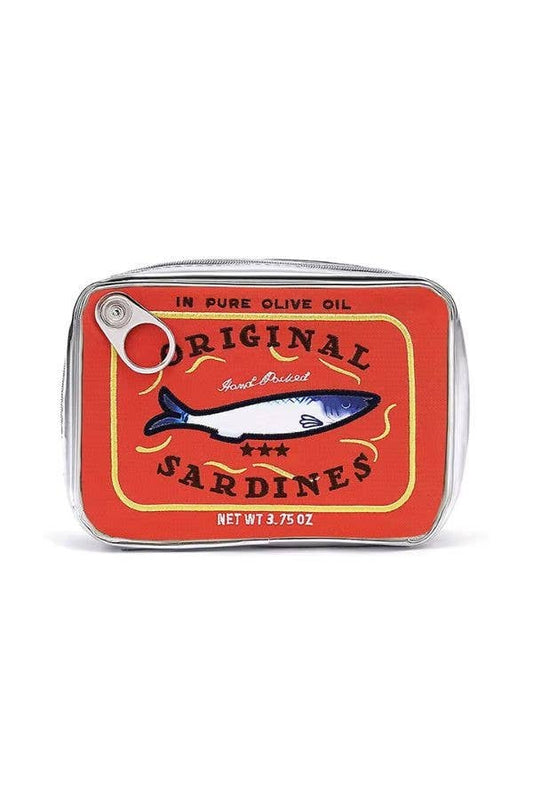 Sardine's Tin Can Gift Cosmetic Bag : Orange