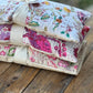 Pink Print Lavender Tummy/Neck Pillows 
