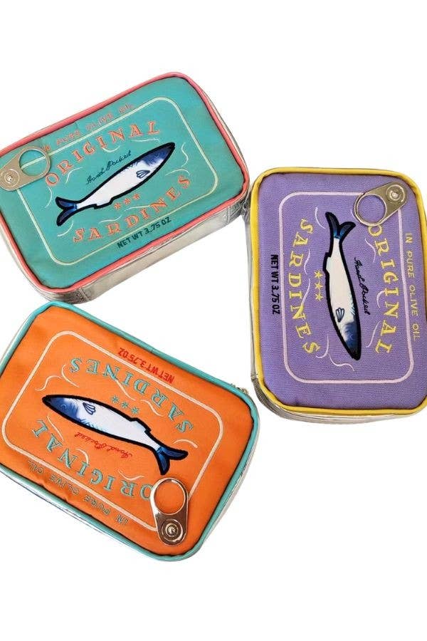 Sardine's Tin Can Gift Cosmetic Bag : Orange