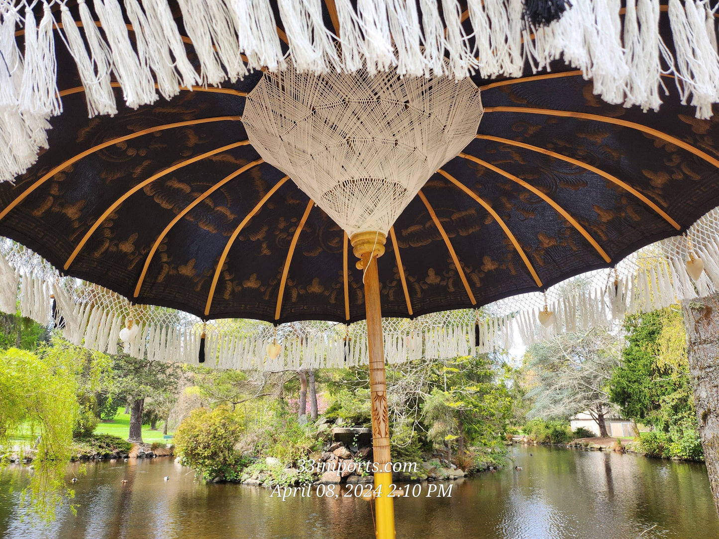 BALI TASSEL UMBRELLA, Balinese Umbrella, Wedding Umbrella, Fringe Umbrella