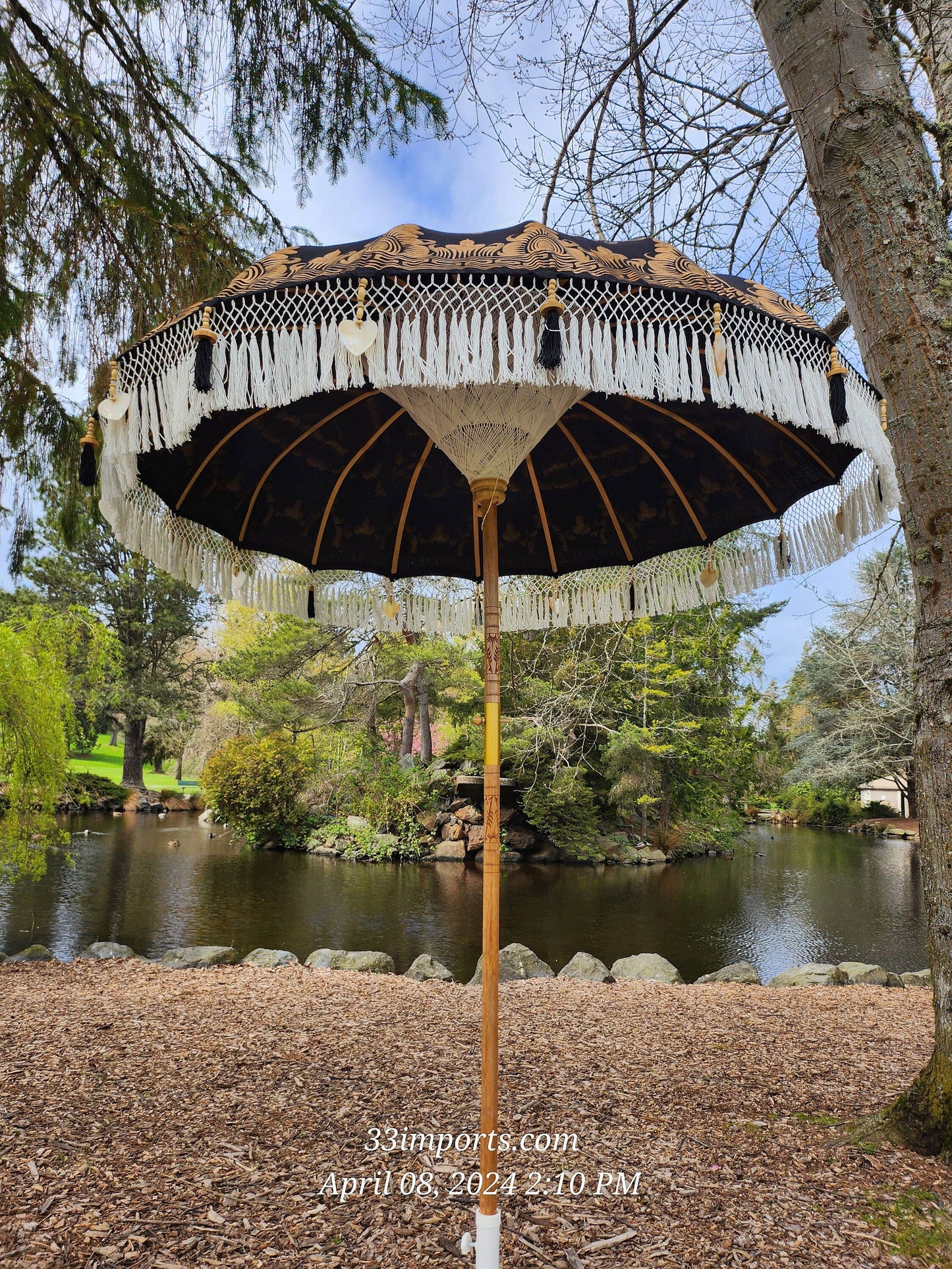 BALI TASSEL UMBRELLA, Balinese Umbrella, Wedding Umbrella, Fringe Umbrella