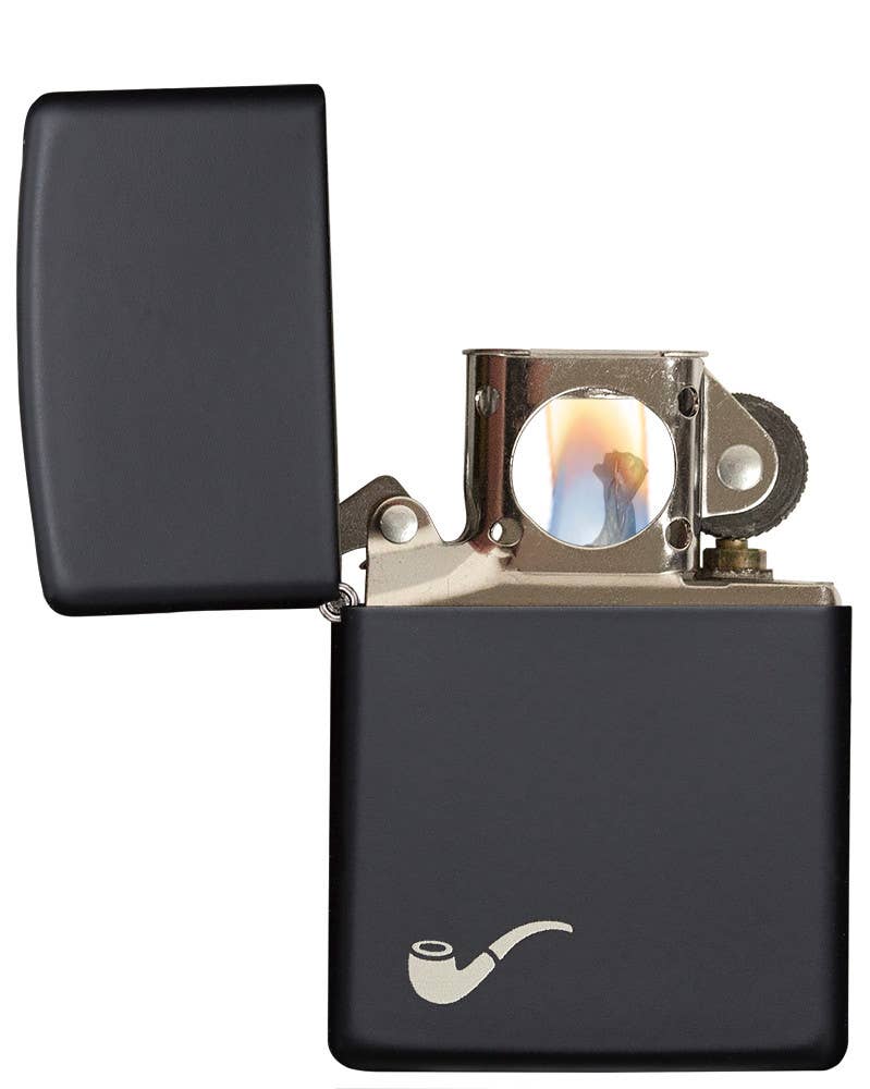 Zippo Pipe Black Matte Windproof Lighter