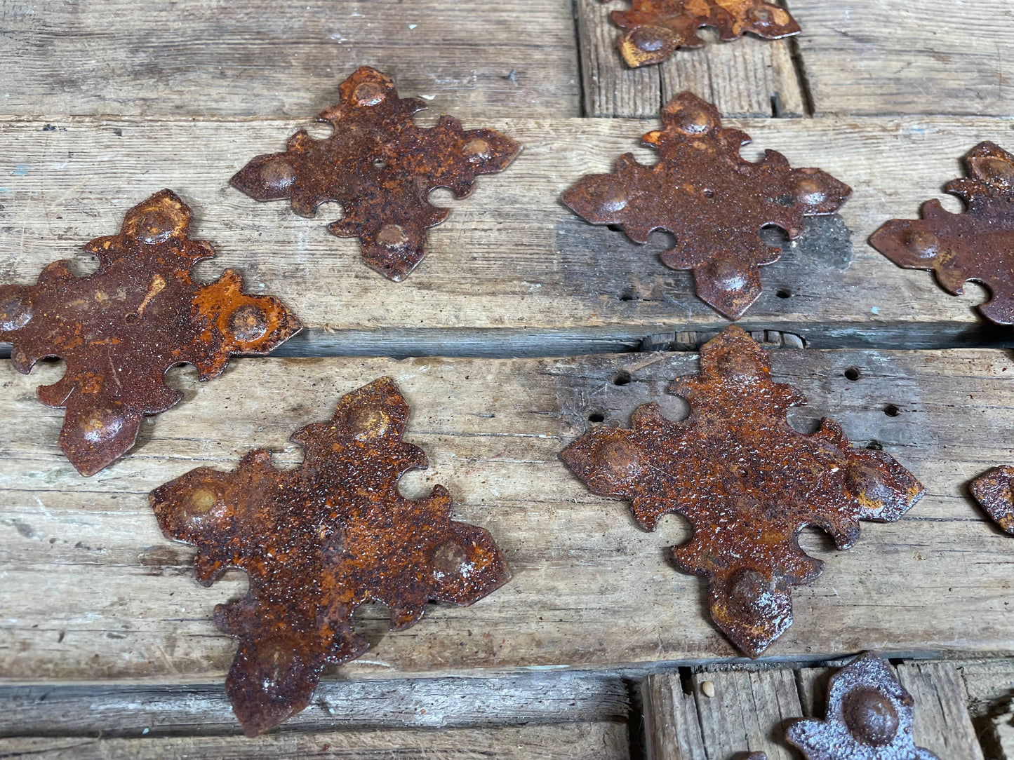 Great Buy-ER-Rustic Iron Medallions- 3 inches-Iron Hardware