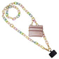 Clip & Go Ice Chain with Pouch: White Chain with Golden Pouch
