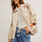 Dusty Trails Denim Bomber Jacket