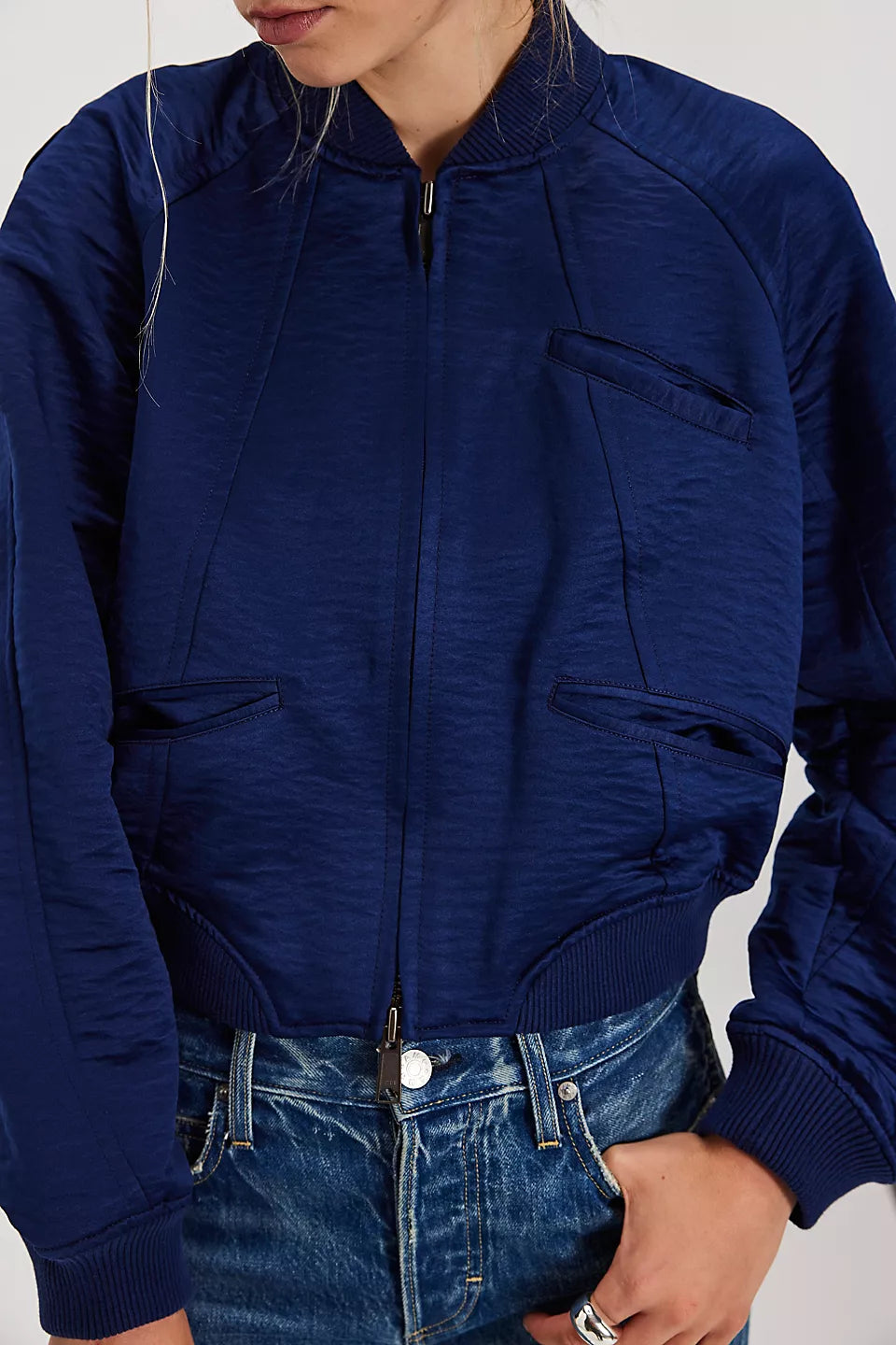 Ellie Satin Bomber