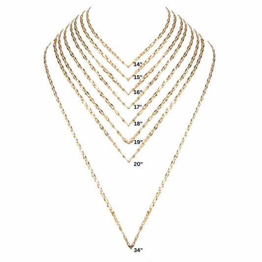 Figaro Chain ONLY 14, 15, 16: GOLD