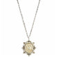 Figaro Chain Cloister Sacred Heart -Silver