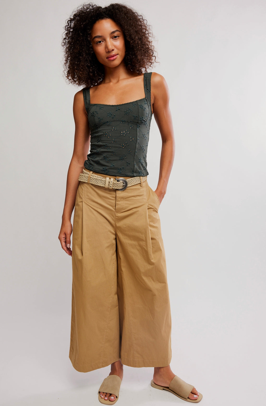 Full Bloom Eyelet Cami