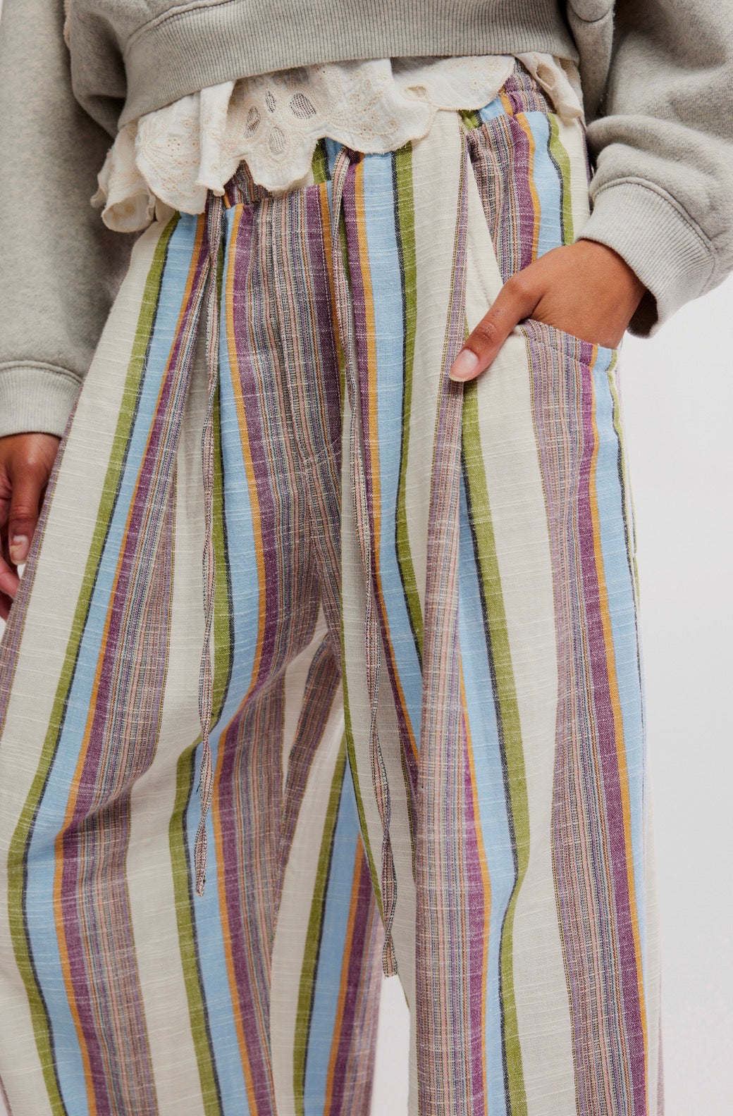 Chambers Laid Back Pull on Pants Stripe
