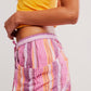 Good Fortune Stripe Short