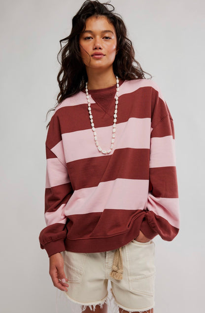 Classic Stripe Crew Wide