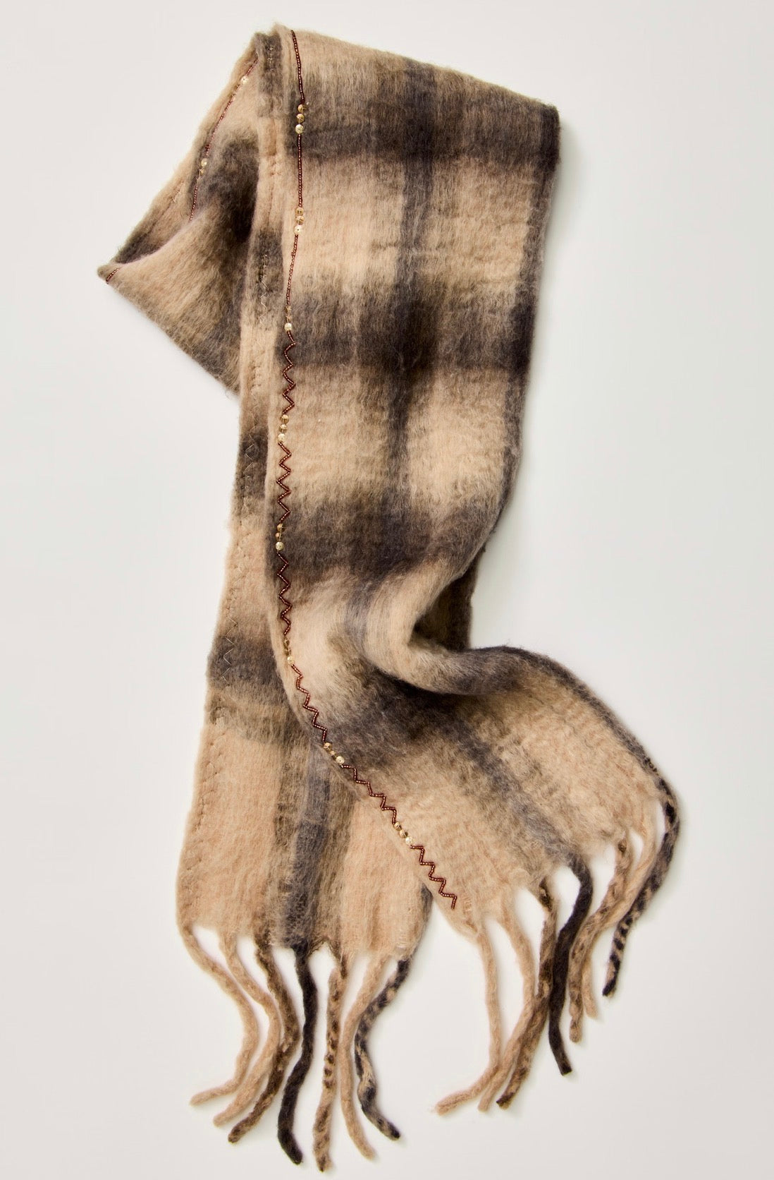 Highland Plaid Skinny Scarf