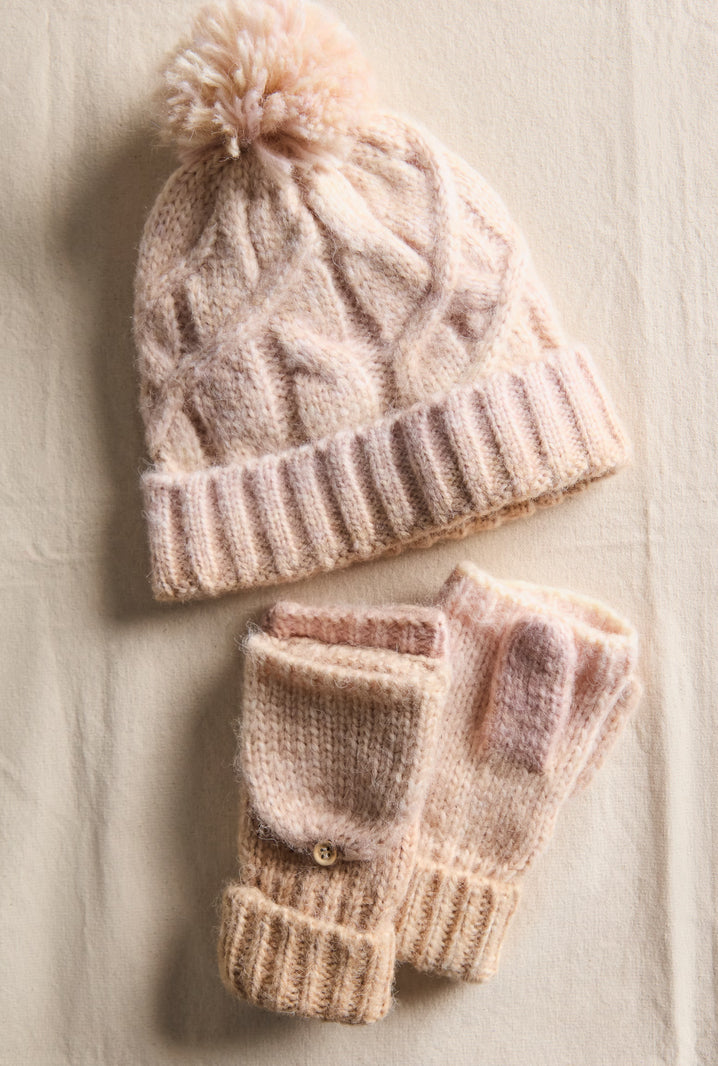 Rainbow Run Hat and Gloves Set