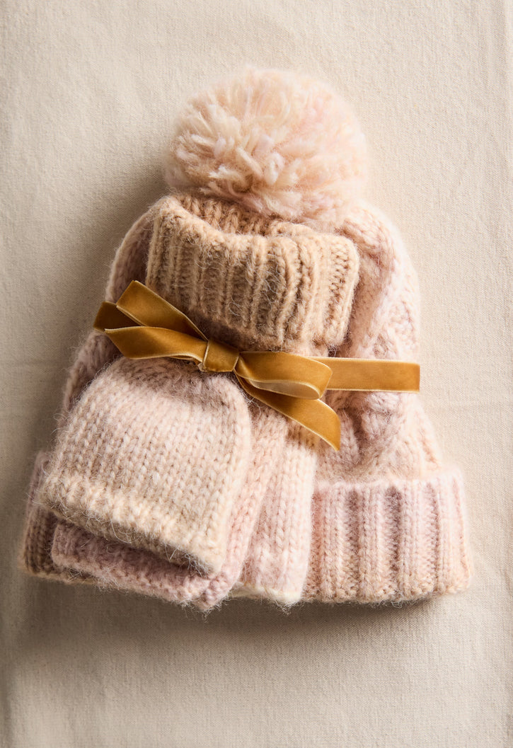 Rainbow Run Hat and Gloves Set
