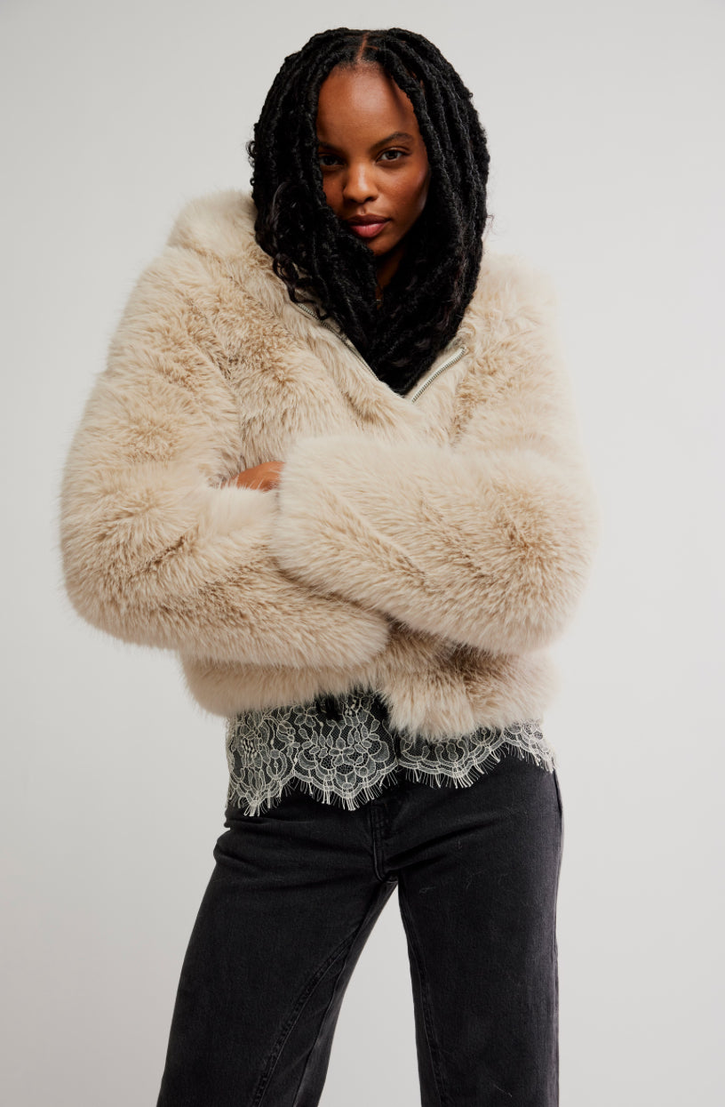 LOUDER PLEASE HOODED-SNOW