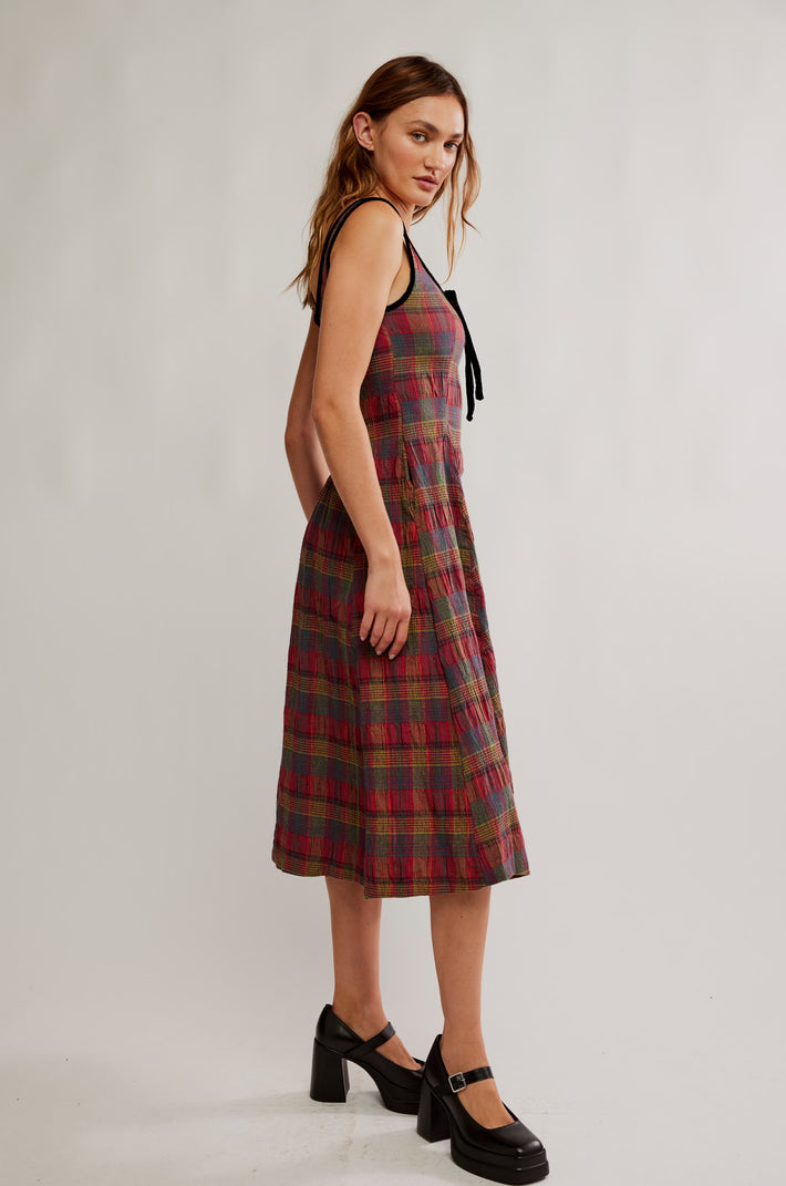 Freya Plaid Midi