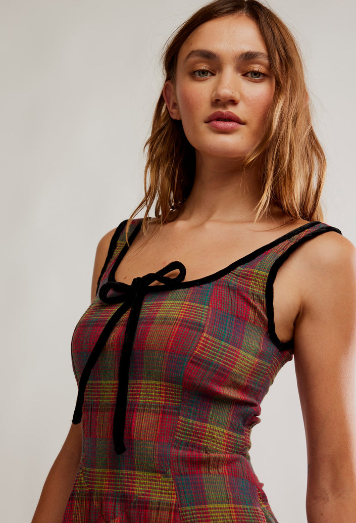 Freya Plaid Midi