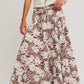 Zephyr Bustle Convertible Print Maxi