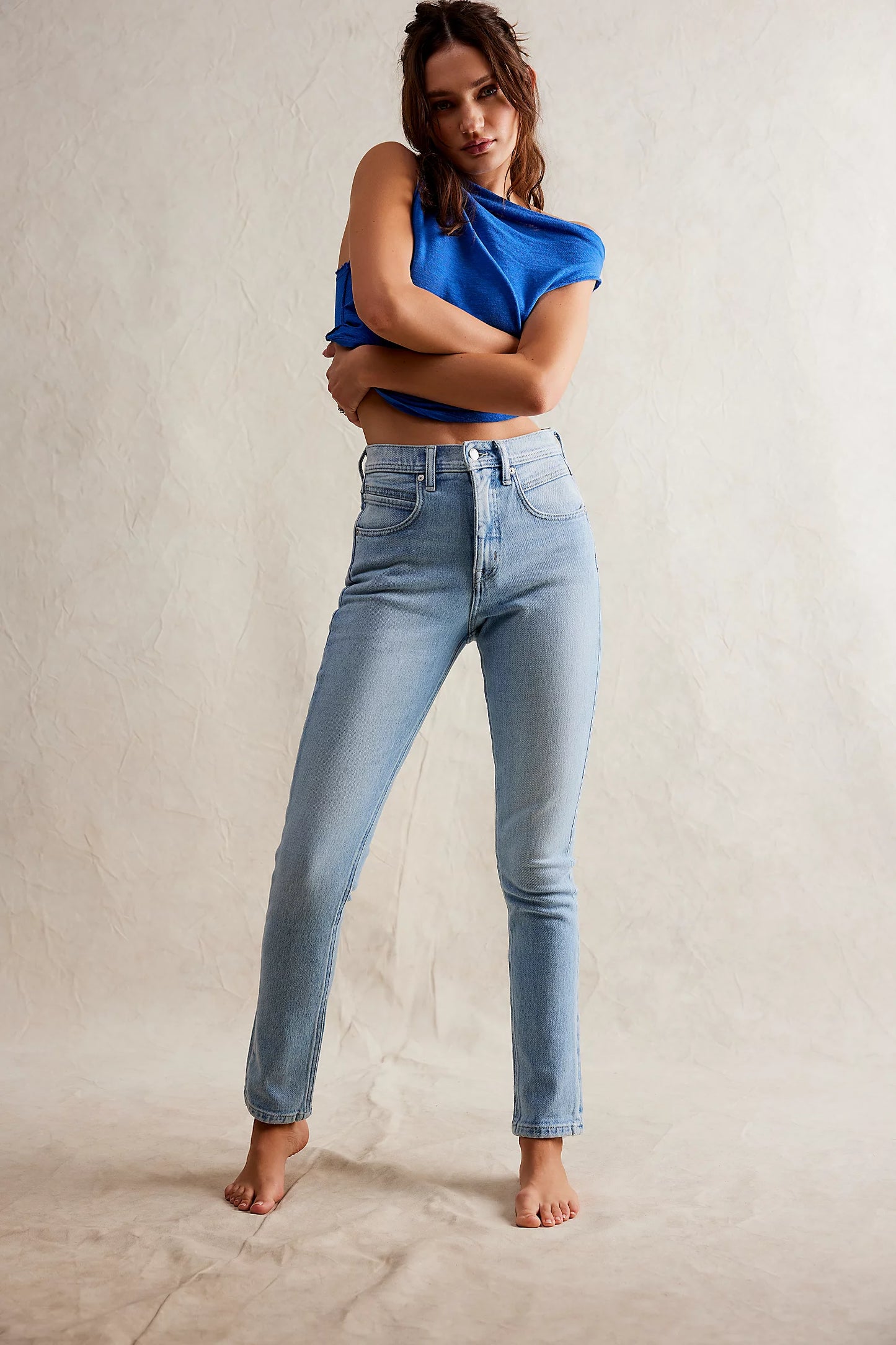 We The Free Leila High-Rise Leggy Slim Jeans