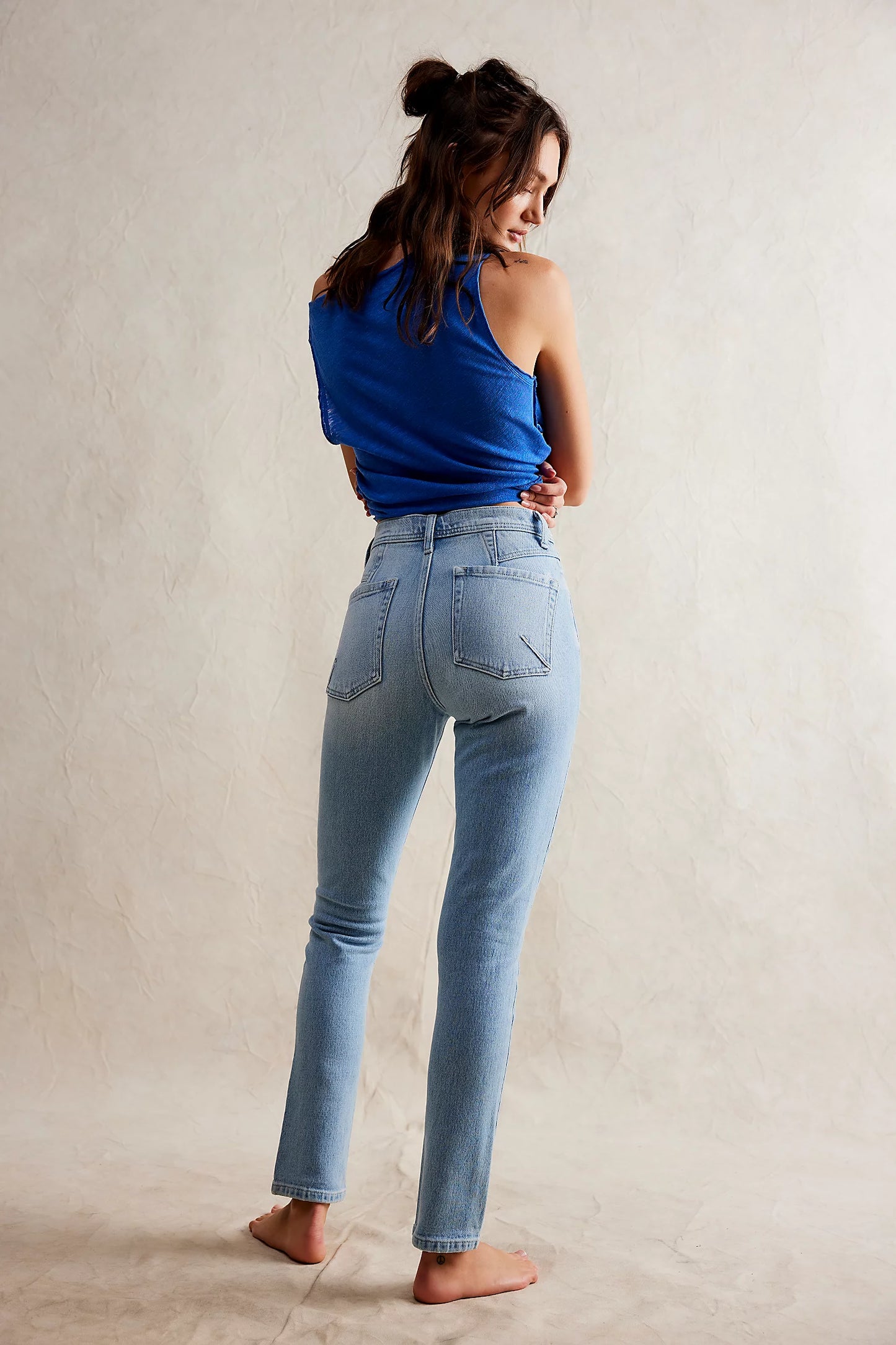 We The Free Leila High-Rise Leggy Slim Jeans