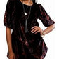 Maye Printed Velvet Tunic
