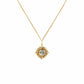 Petite Cloister Zia Charm - Gold 17" 18" 19" 20" Chain
