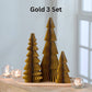 Honeycomb trees, vintage folding paper, Christmas