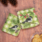 Chickadee Check Tea Towel  Green