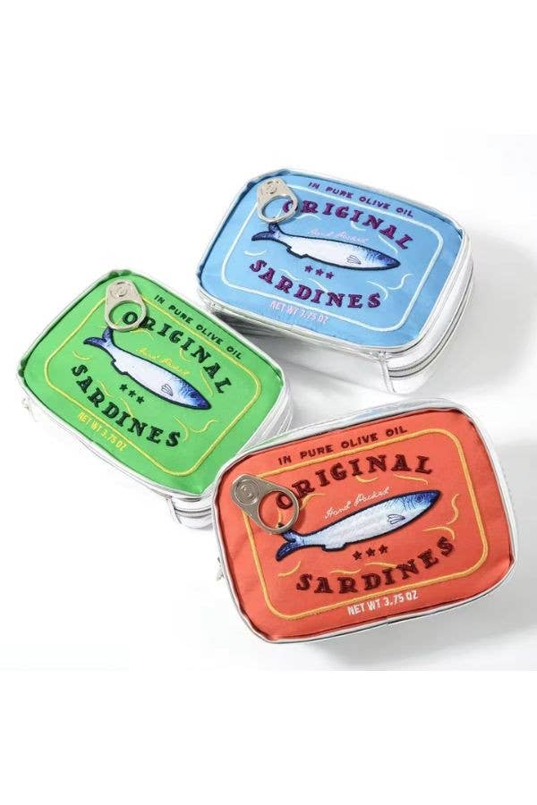 Sardine's Tin Can Gift Cosmetic Bag : Blue