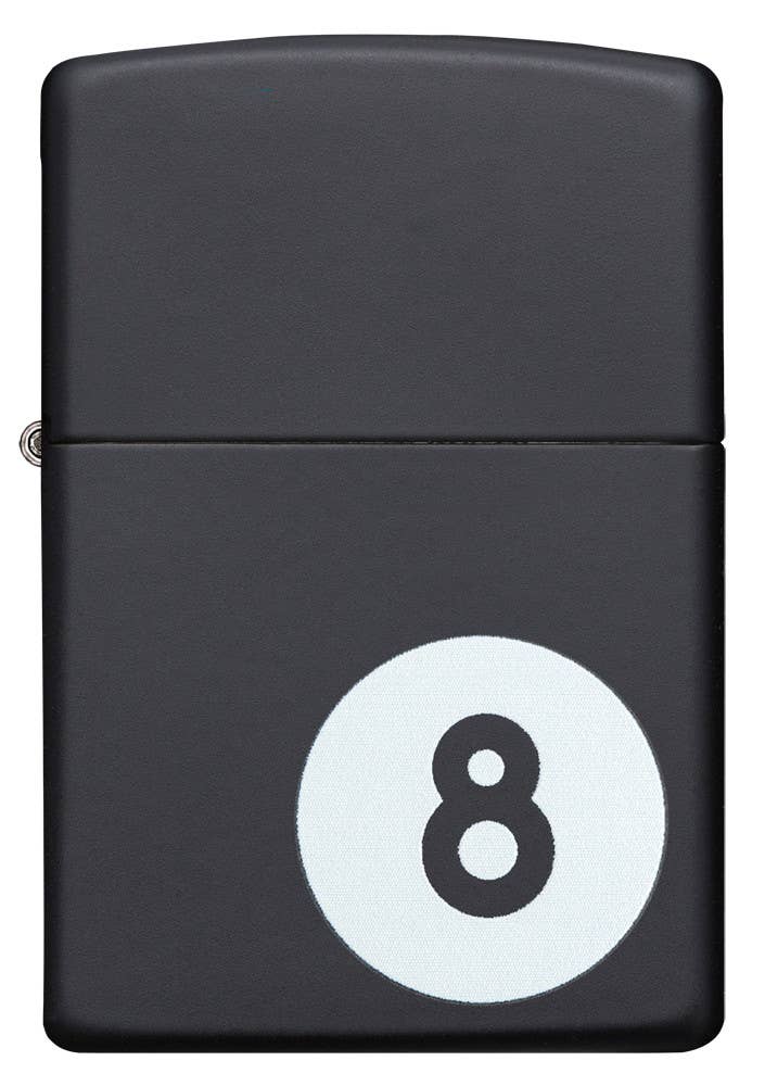 Zippo Billiards 8-Ball Black Matte Windproof Lighter