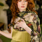 Fleur De Lune Scarf with Floral Print & Bees