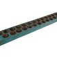 Antique Mini Sugar Mold-22-26 Holes-Old Original-Colors: Turquoise