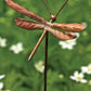 Flamed Dragonfly Garden Stake