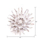 White Ceramic Flowers For Tabletop Or Wall Hanging: Ivory Ranunculus