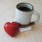 Large Heart Paperweight, Red