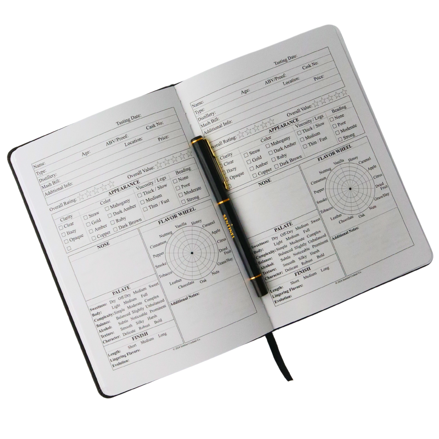 Sentinel Signature Whiskey Tasting Journal Gift Box