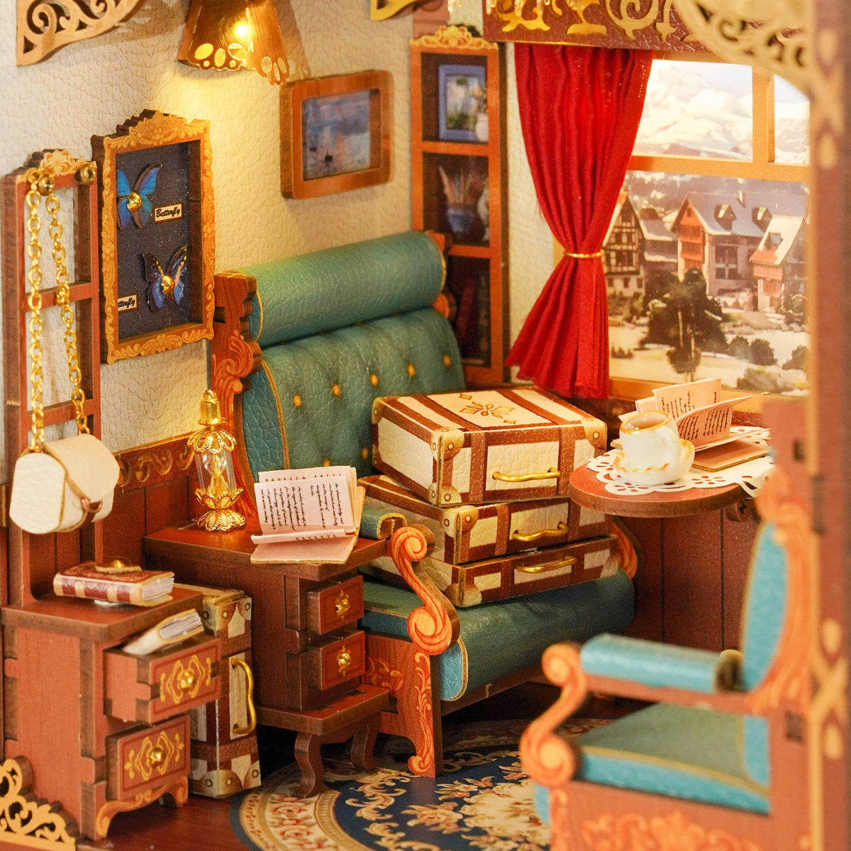 DIY Book Nook Kit: European Travels (Motion Scene)