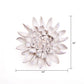 White Ceramic Flowers For Tabletop Or Wall Hanging: Ivory Ranunculus
