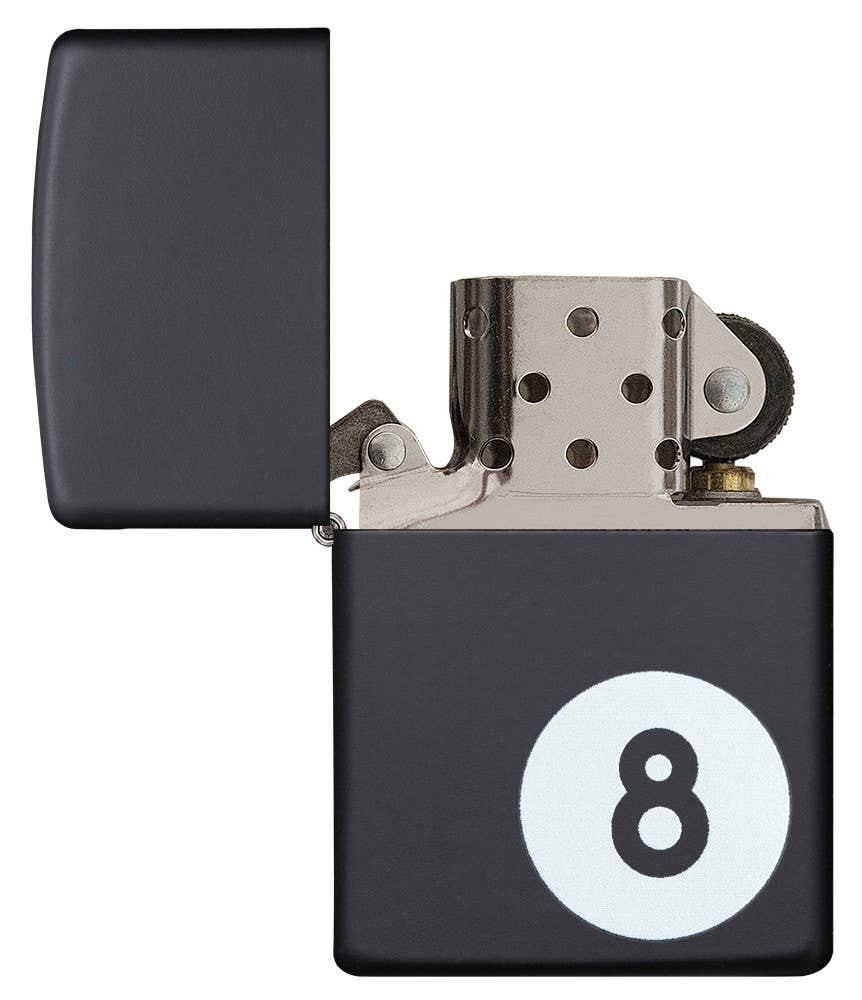 Zippo Billiards 8-Ball Black Matte Windproof Lighter