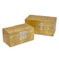 Storage Home Decor Wood Keepsake Box Gift Box Set of 2: Golden