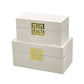 Storage Home Decor Wood Keepsake Box Gift Box Set of 2: Golden