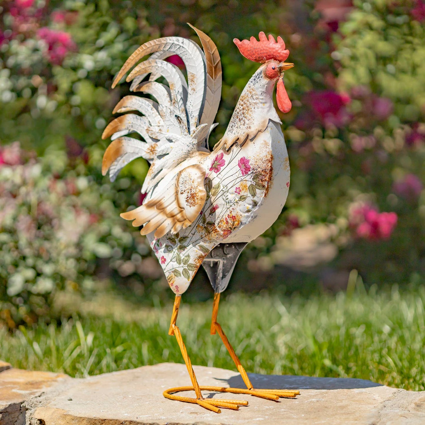 Iron Rooster Figurine