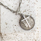 Relic Coin and Cross Necklace: Antique Bronze 30"