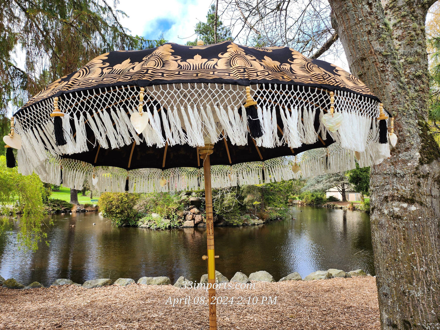 BALI TASSEL UMBRELLA, Balinese Umbrella, Wedding Umbrella, Fringe Umbrella