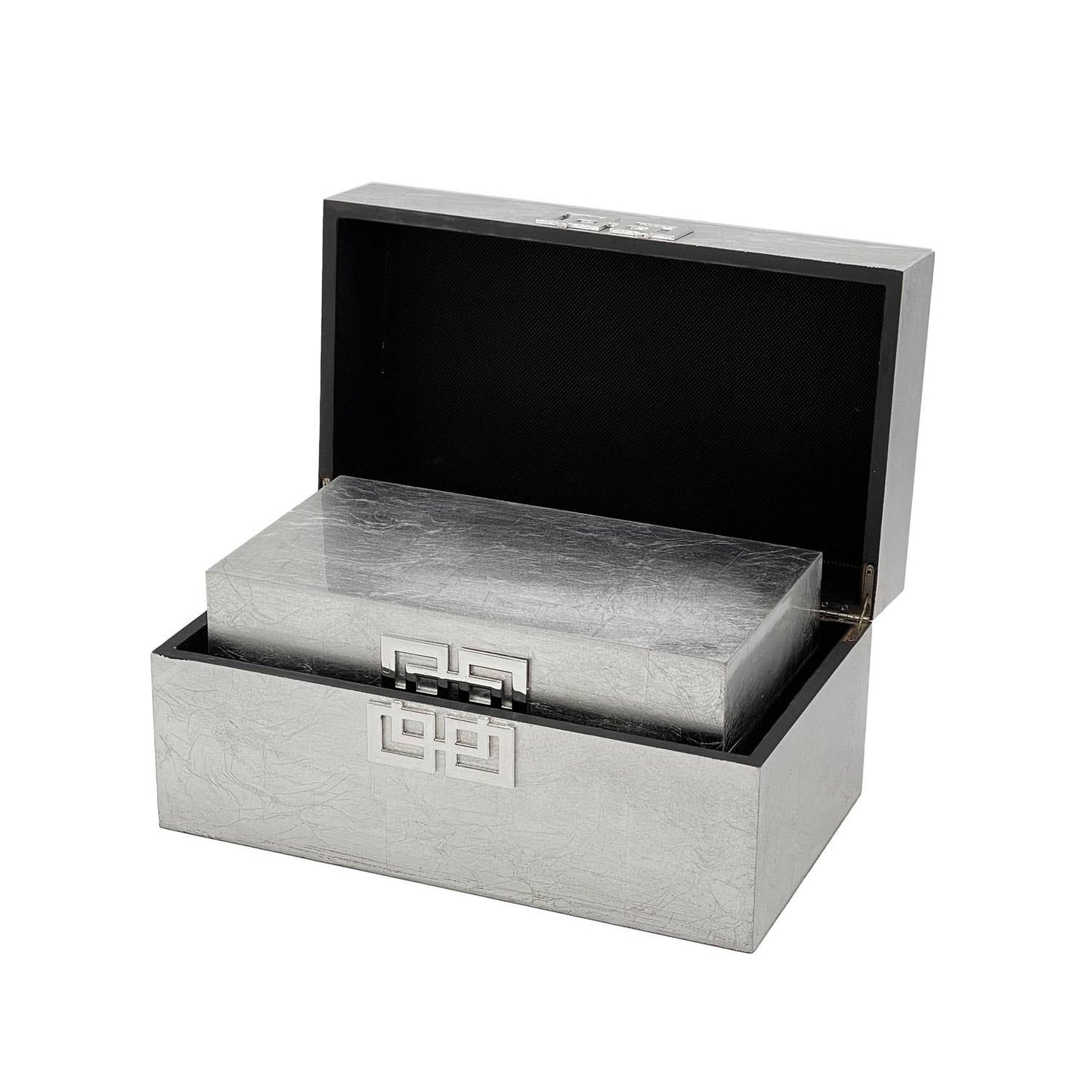 Storage Home Decor Wood Keepsake Box Gift Box Set of 2: Golden