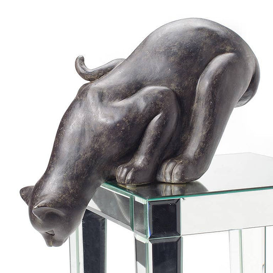 Cat Peering Over Edge Figure-11"H-896