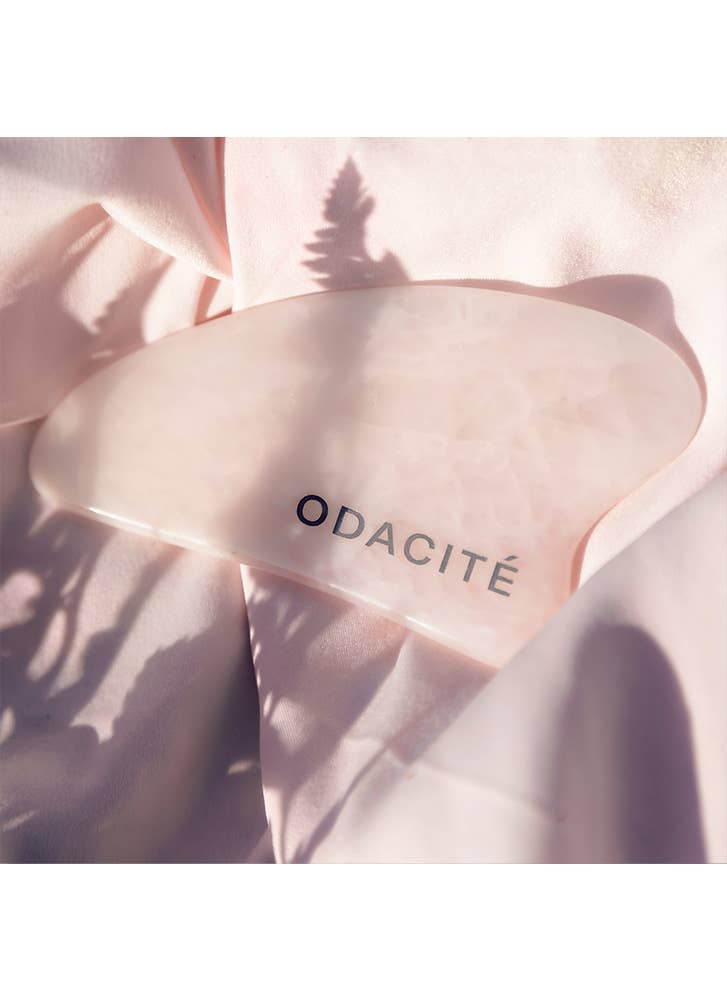 Crystal Contour Gua Sha Beauty Tool: Pink