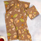 Mushroom Forager Tea Towel Tan