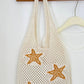 Ocean Theme Crochet Tote Beach Bag: Conch